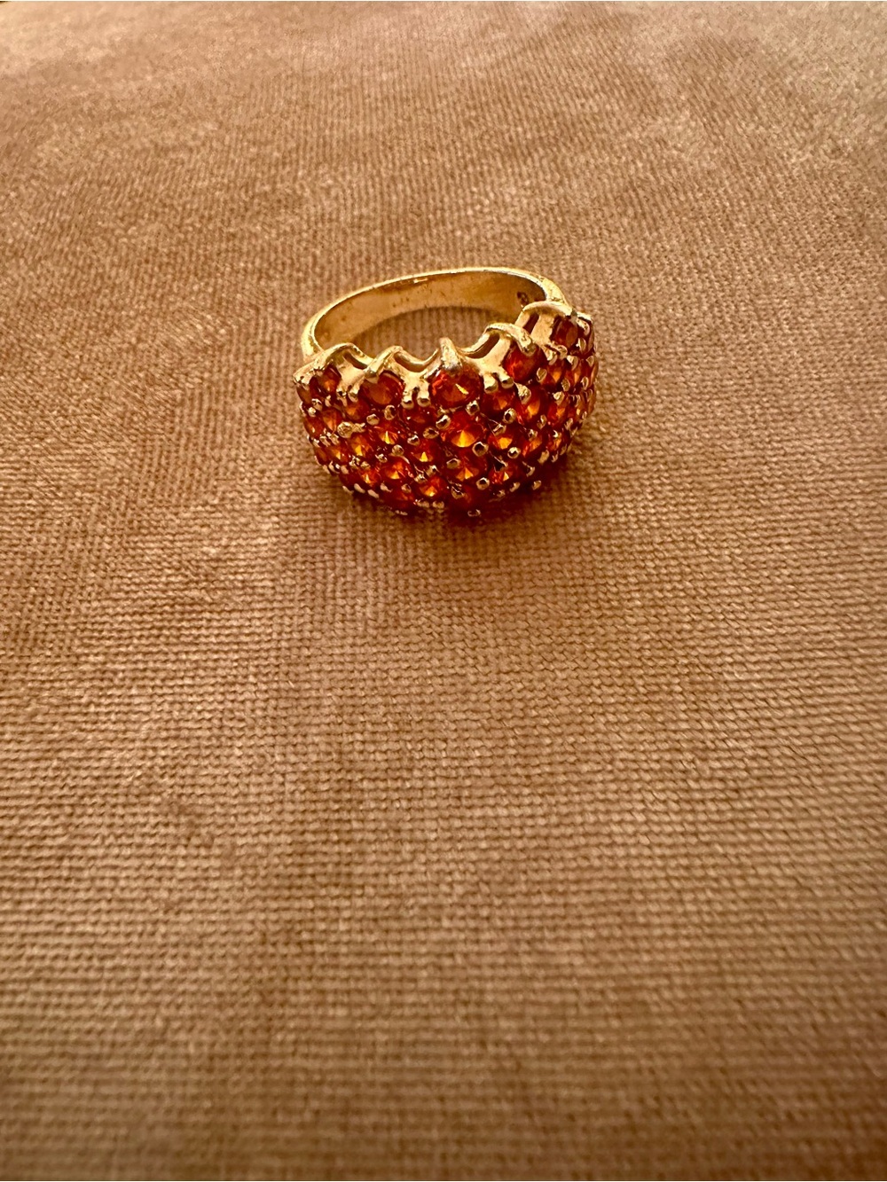 Sterling silver gold plated band Ring